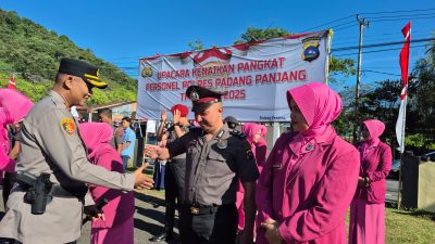 27 Polisi Padang Panjang Naik Pangkat, Kapolres: Ini Bentuk Apresiasi Nyata!