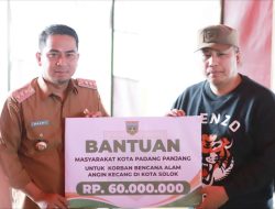 Kota Padang Panjang Tunjukkan Solidaritas, Cairkan Bantuan Rp 60 Juta untuk Korban Badai Solok