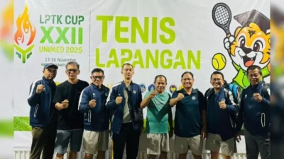 Tenis UNP Menggila! Raih Kemenangan Besar di Hari Kedua LPTK Cup XXII Medan