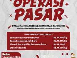 Kendalikan Inflasi, Pemko Padang Panjang Gelar Operasi Pasar Rabu Depan