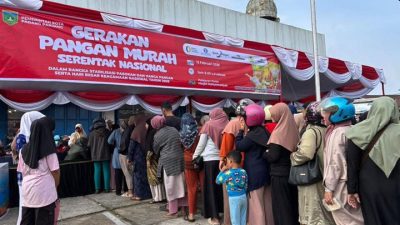 Tingginya Antusias Warga, Gerakan Pangan Murah Habis Dalam Satu Jam