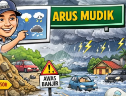 BMKG Peringatkan Hujan Lebat di Sumbar Jelang Arus Mudik