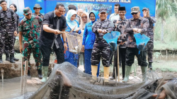 Dukung Ketahanan Pangan Nasional 2026, Kodaeral II Padang Panen 1,5 Ton Nila dan Tebar 5.000 Bibit di Pariaman
